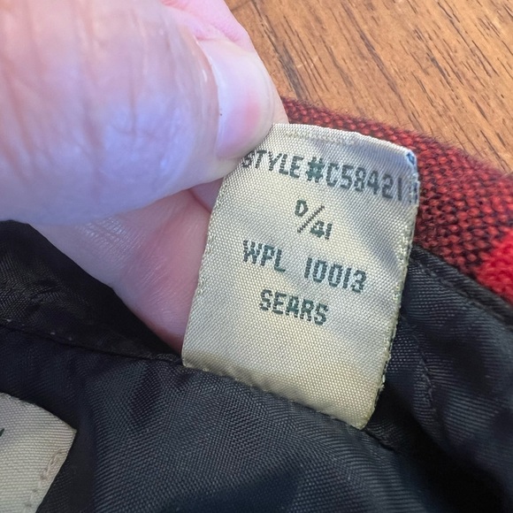 Vintage Sears Men's XL/Tall Unlined Lumberjack Plaid Button Down with Pockets - Picture 10 of 11